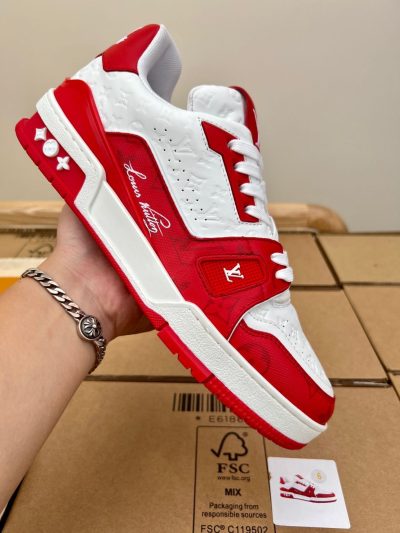 Louis Vuitton LV Trainer Red White Sneaker