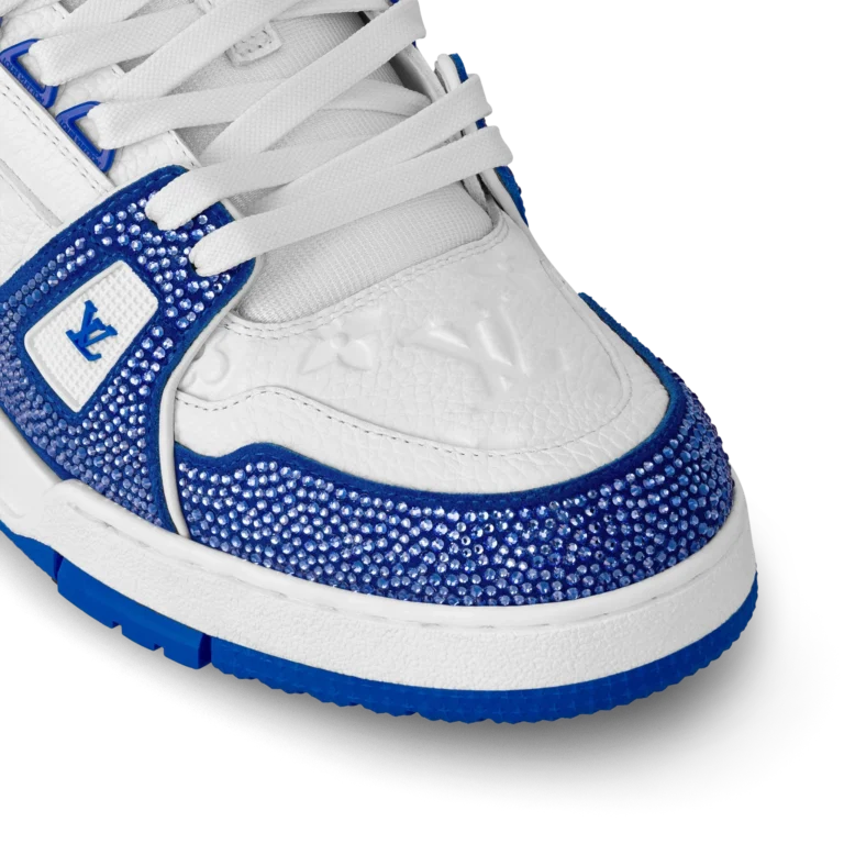 Louis Vuitton LV Trainer Sneaker ®Denim Monogram Blue Diamond