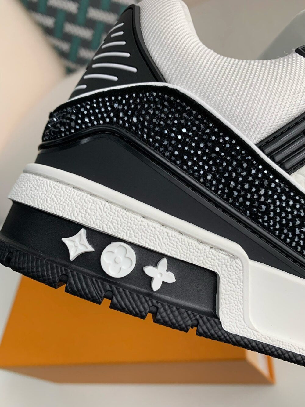 Louis Vuitton LV Trainer Sneaker ®Denim Monogram Black Diamond
