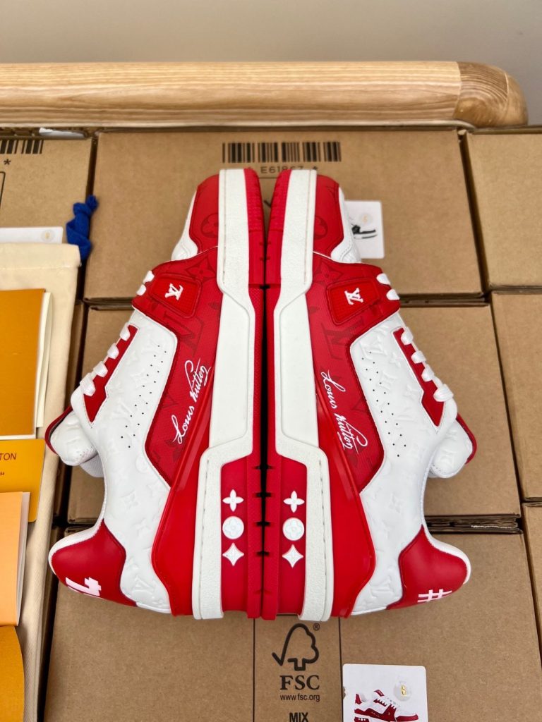Louis Vuitton LV Trainer Red White Sneaker