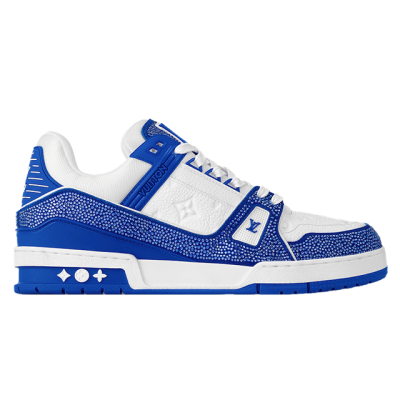 Louis Vuitton LV Trainer Sneaker ®Denim Monogram Blue Diamond