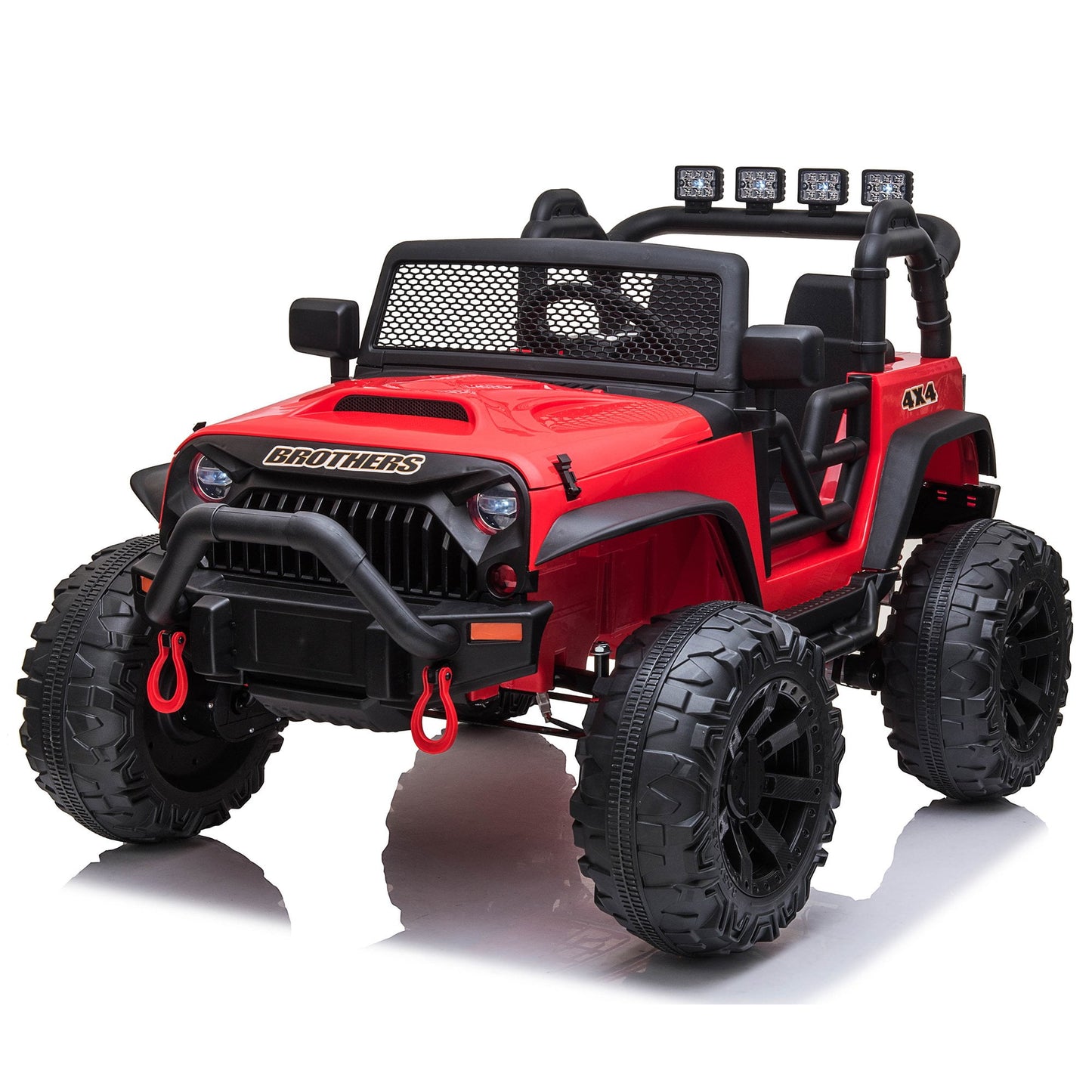 Joyracer 4x4 24V Kids Ride on Truck Car with Remote Control & 2 Seater,800W Motor, 9AH Battery Powered Ride on Toys w/ Spring Suspension,  3 Speeds,LED Lights, MP3/Bluetooth Music for Girl Boy, Pink