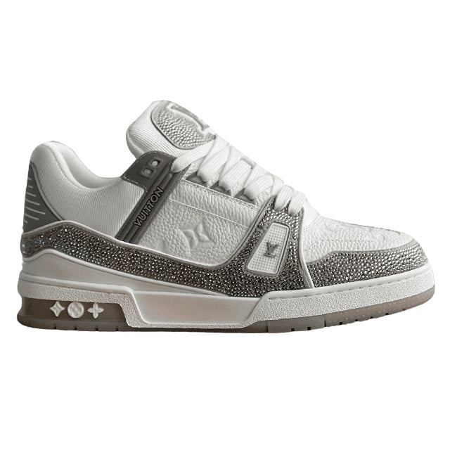 Louis Vuitton LV Trainer Sneaker ®Denim Monogram Grey Diamond