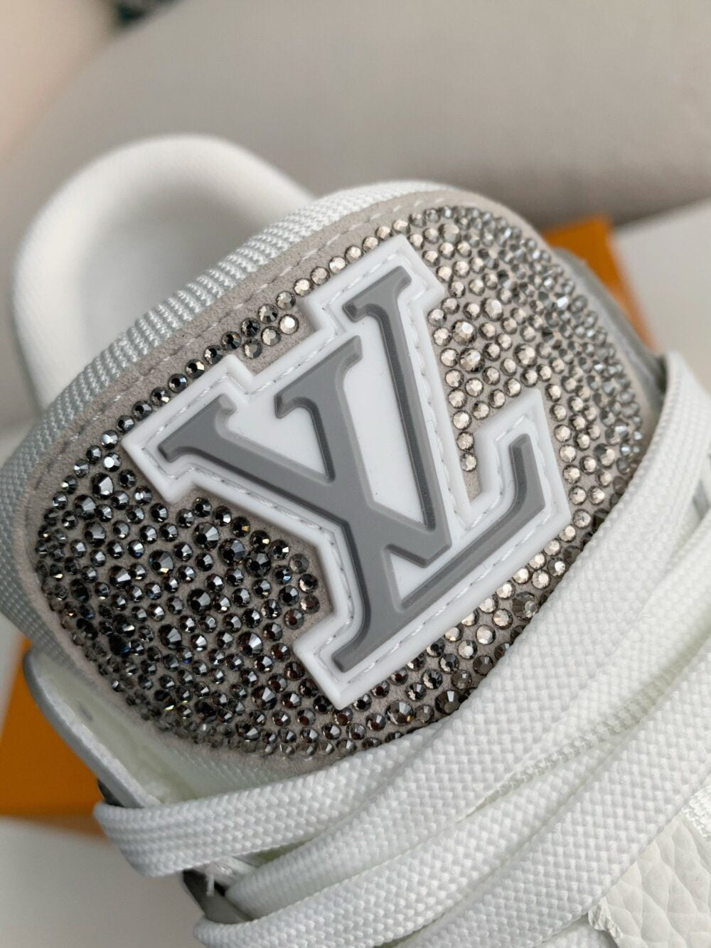 Louis Vuitton LV Trainer Sneaker ®Denim Monogram Grey Diamond