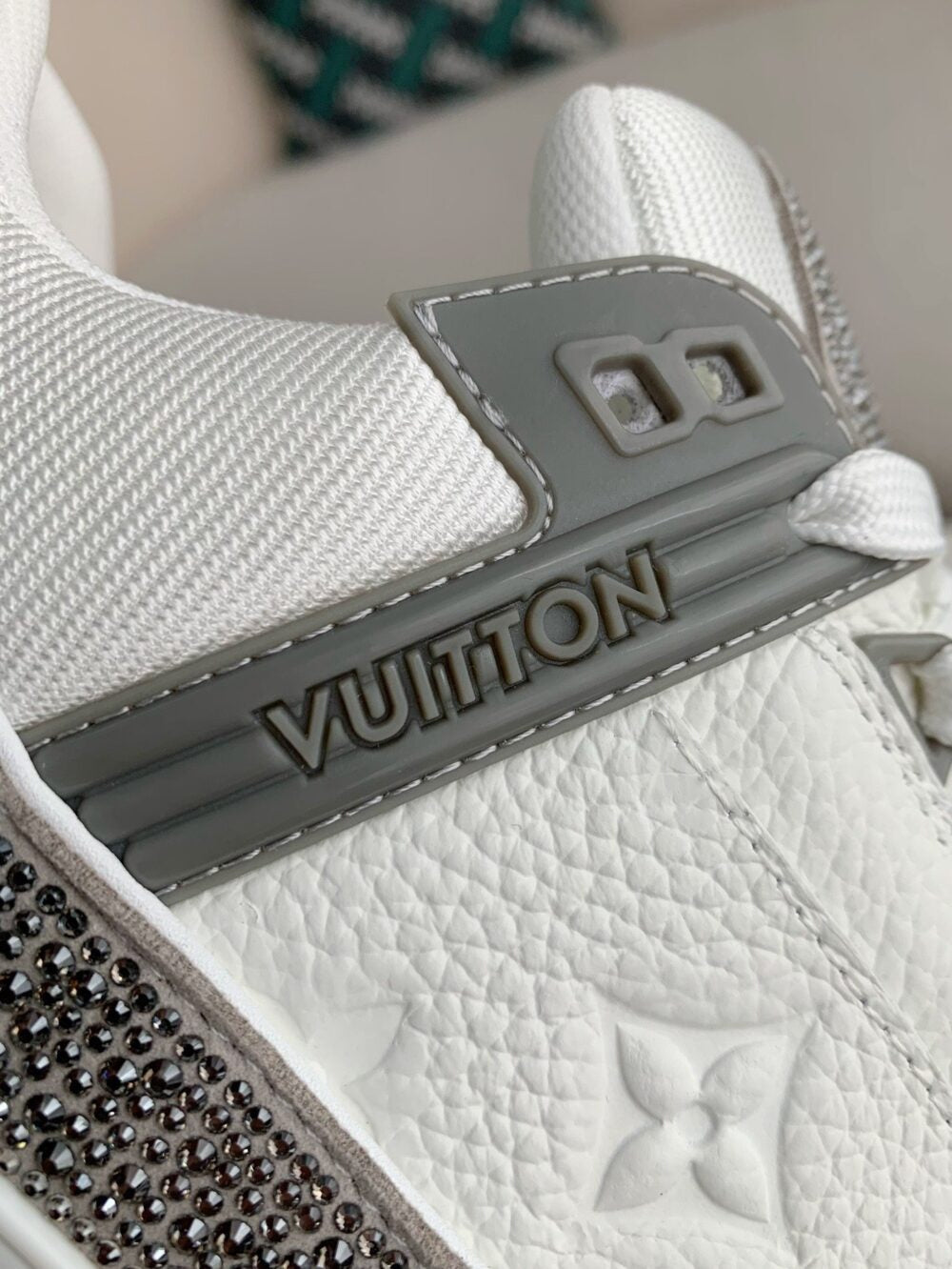 Louis Vuitton LV Trainer Sneaker ®Denim Monogram Grey Diamond