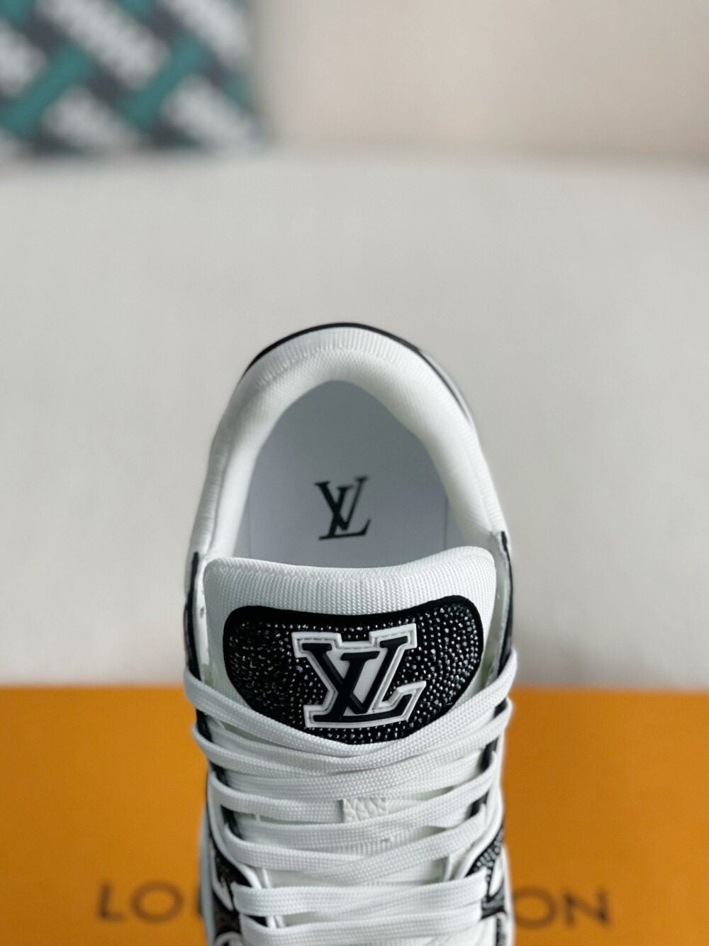 Louis Vuitton LV Trainer Sneaker ®Denim Monogram Black Diamond