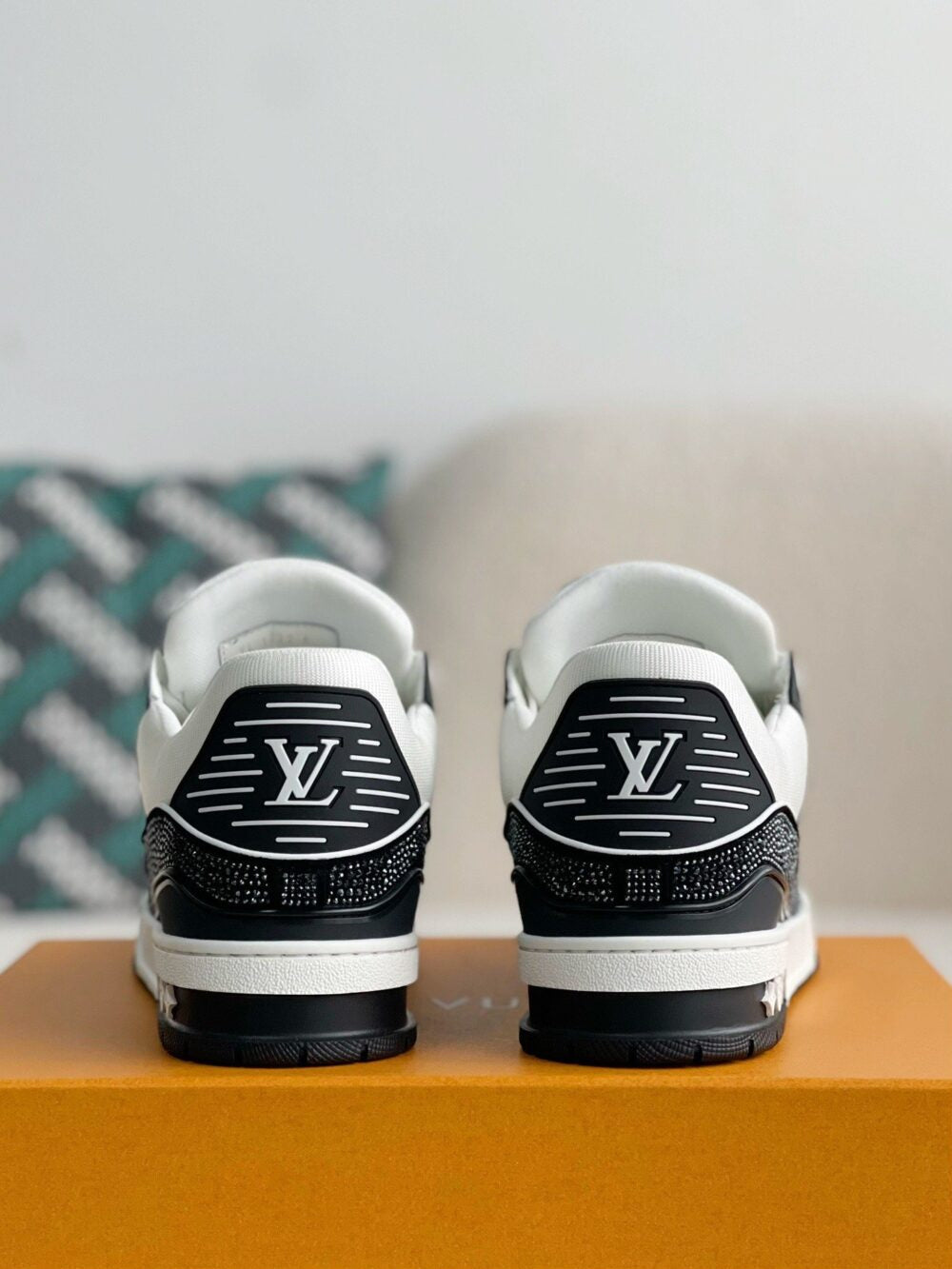Louis Vuitton LV Trainer Sneaker ®Denim Monogram Black Diamond