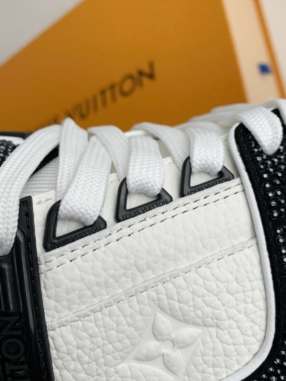 Louis Vuitton LV Trainer Sneaker ®Denim Monogram Black Diamond