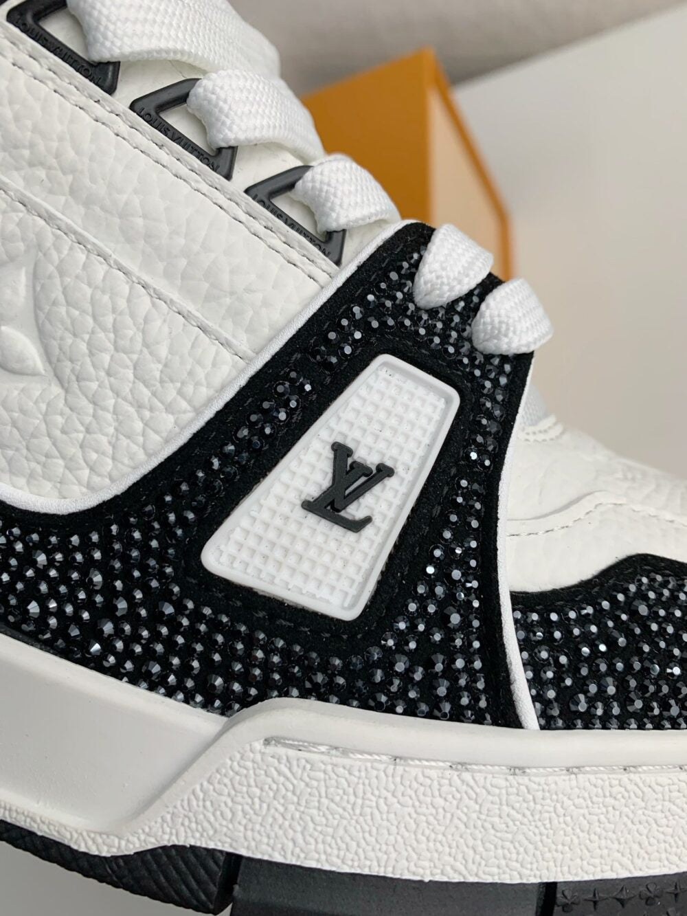 Louis Vuitton LV Trainer Sneaker ®Denim Monogram Black Diamond