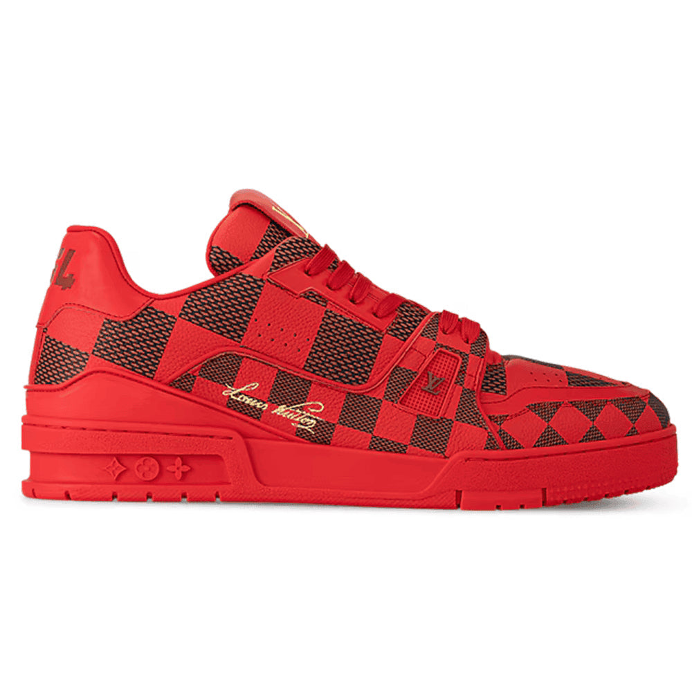 Louis Vuitton LV Trainer Sneaker ®DarkRed