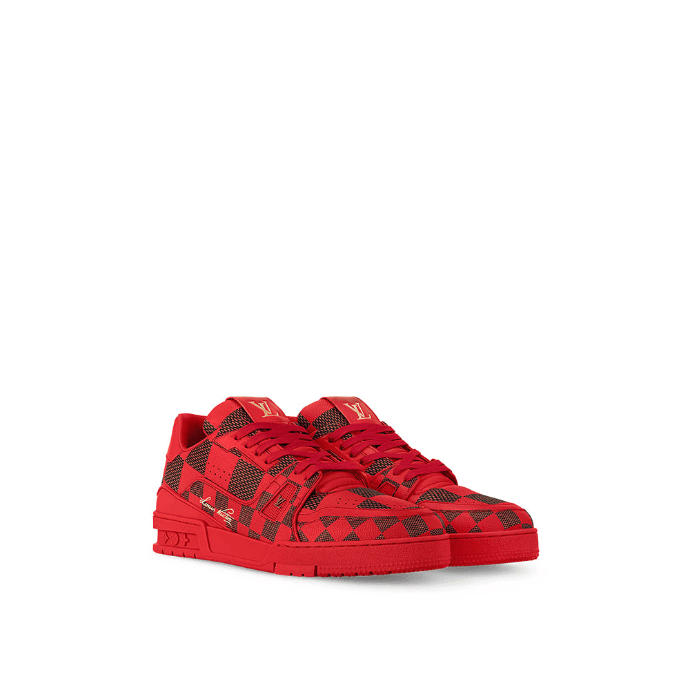Louis Vuitton LV Trainer Sneaker ®DarkRed