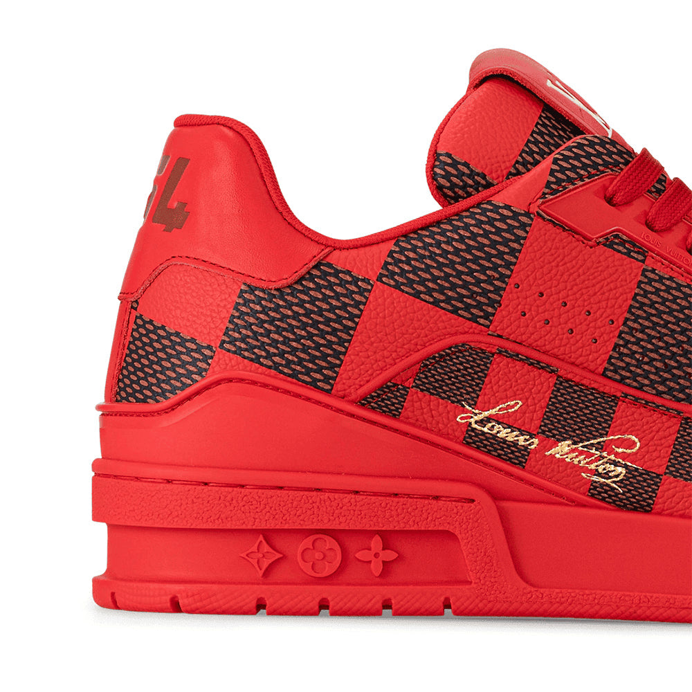 Louis Vuitton LV Trainer Sneaker ®DarkRed