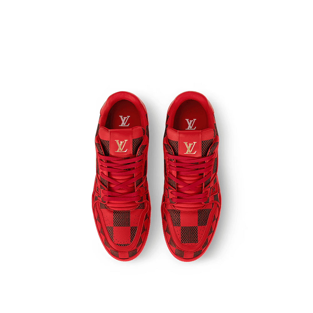 Louis Vuitton LV Trainer Sneaker ®DarkRed