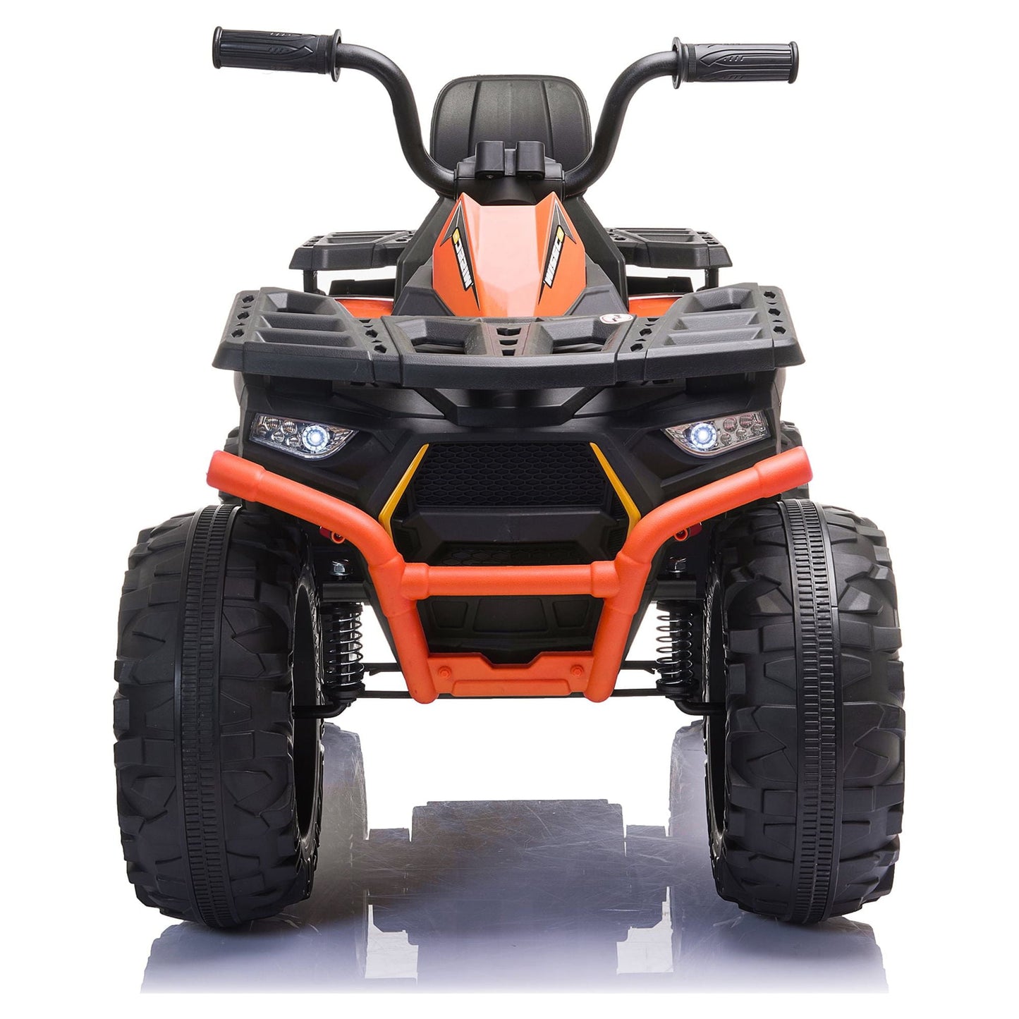 Joyracer 24V Kids Ride on ATV with 2 Seater, 2* 200W Motor 9AH Battery Powered Electric Car w/ LED Lights, High & Low Speed, Music, Suspension, 24 Volt Ride on Toy 4 Wheeler Quad for Boys Girls,Black