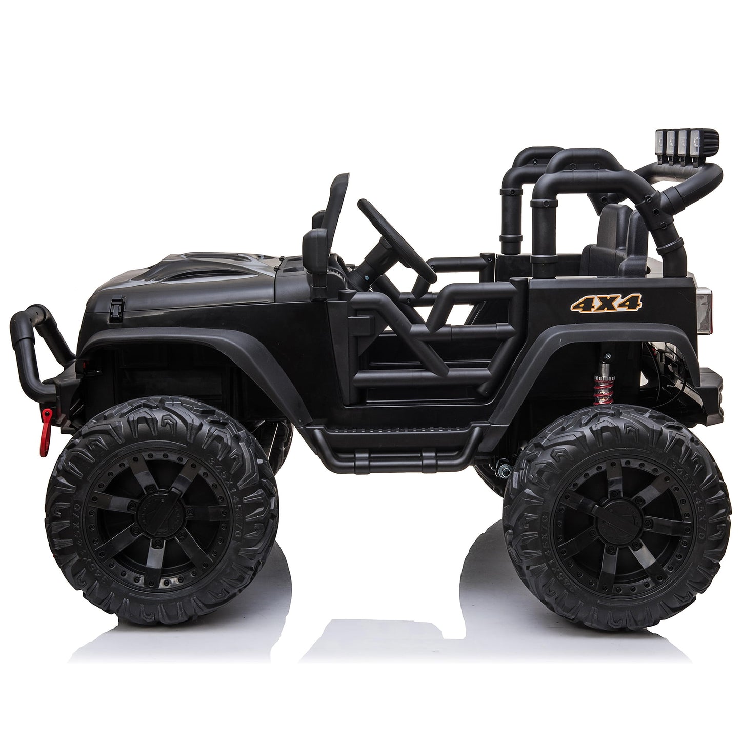 Joyracer 4x4 24V Kids Ride on Truck Car with Remote Control & 2 Seater,800W Motor, 9AH Battery Powered Ride on Toys w/ Spring Suspension,  3 Speeds,LED Lights, MP3/Bluetooth Music for Girl Boy, Pink