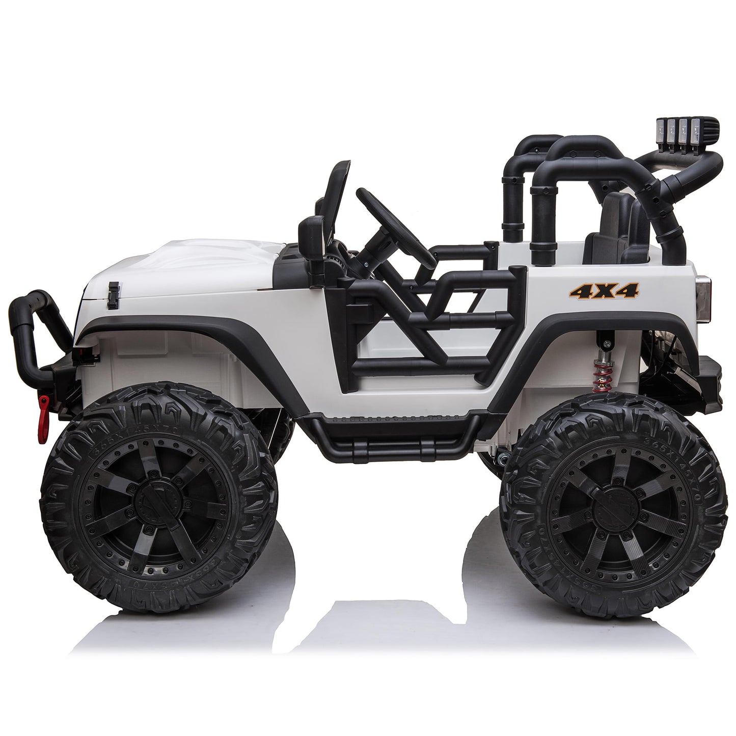Joyracer 4x4 24V Kids Ride on Truck Car with Remote Control & 2 Seater,800W Motor, 9AH Battery Powered Ride on Toys w/ Spring Suspension,  3 Speeds,LED Lights, MP3/Bluetooth Music for Girl Boy, Pink