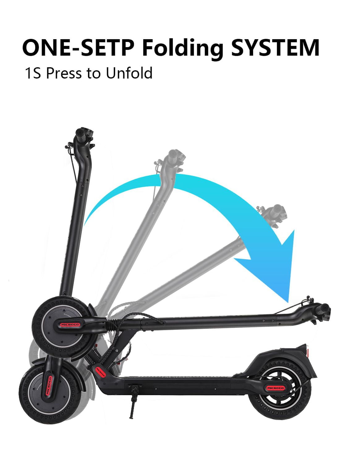 MICROGO M5 Upgrade Electric Scooter for Adults, 350W Motor and 8.5 inch Honeycomb Tires 19 Mph Top Speed Long Range Folding E Scooter Commuter