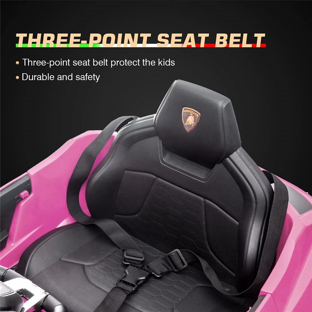 Lamborghini Urus 12V Electric Powered Ride on Car Toys for Girls Boys, Black Kids Electric Vehicles Ride on Toys with Remote Control, Foot Pedal, MP3 Player and LED Headlights, CL61