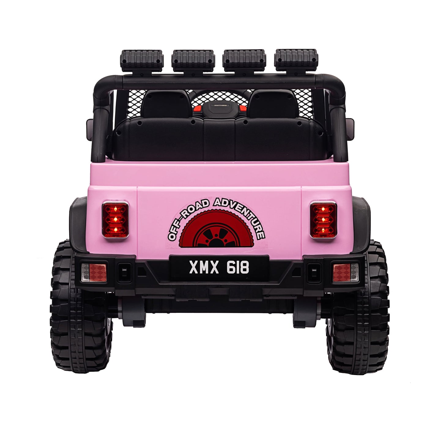 Joyracer 24V Kids Ride on Truck Car with Remote Control & 2 Seater, 2*200W Motor, 9 AH Battery Powered Toy Car w/ Spring Suspension, 4 Large Wheels, 3 Speeds, LED Lights, Bluetooth Music, Black
