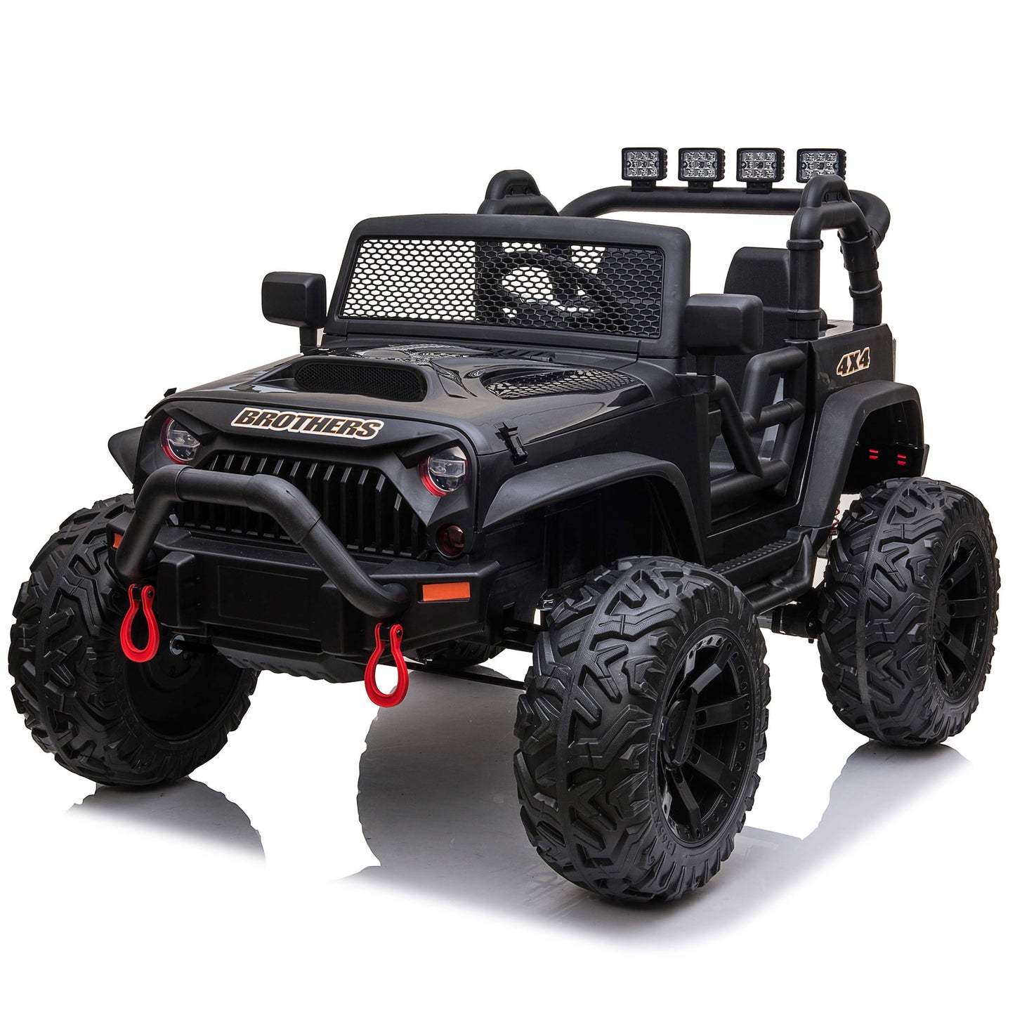 Joyracer 4x4 24V Kids Ride on Truck Car with Remote Control & 2 Seater,800W Motor, 9AH Battery Powered Ride on Toys w/ Spring Suspension,  3 Speeds,LED Lights, MP3/Bluetooth Music for Girl Boy, Pink