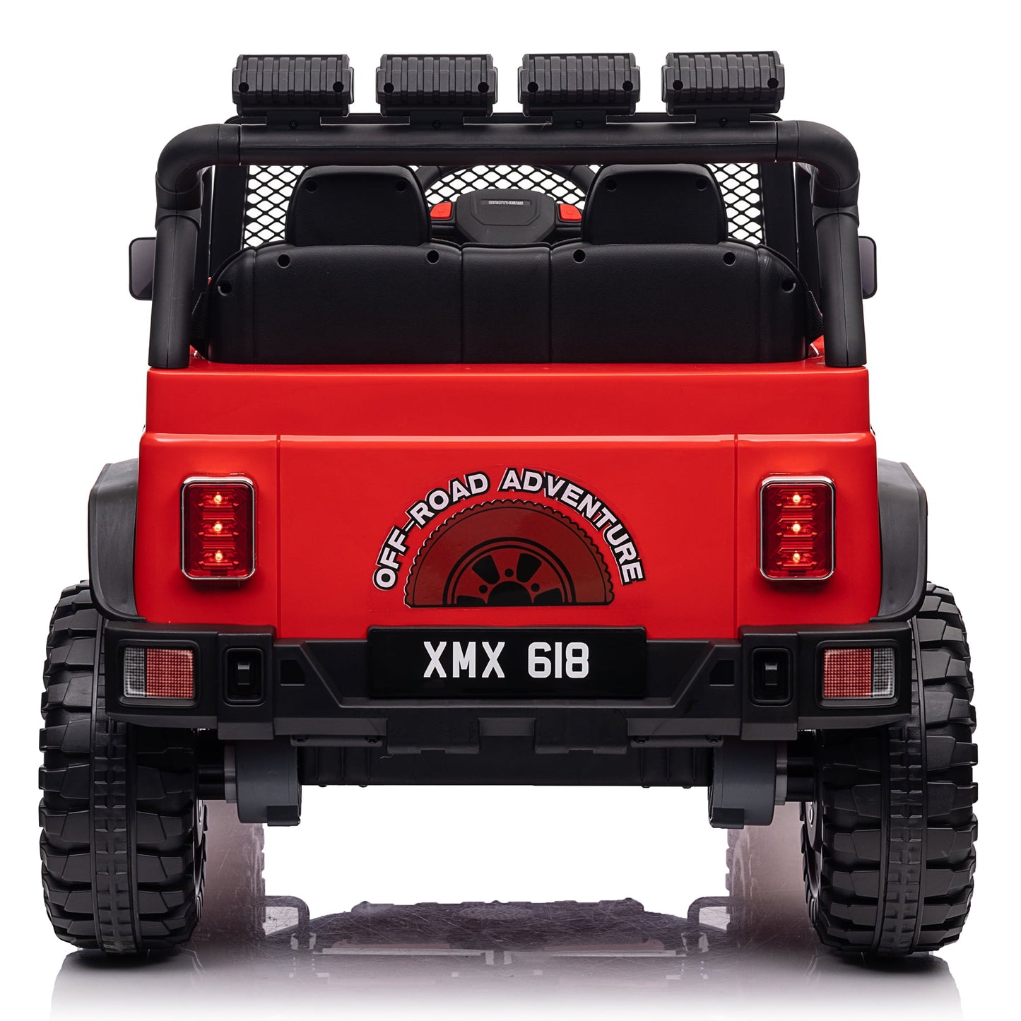 Joyracer 24V Kids Ride on Truck Car with Remote Control & 2 Seater, 2*200W Motor, 9 AH Battery Powered Toy Car w/ Spring Suspension, 4 Large Wheels, 3 Speeds, LED Lights, Bluetooth Music, Black