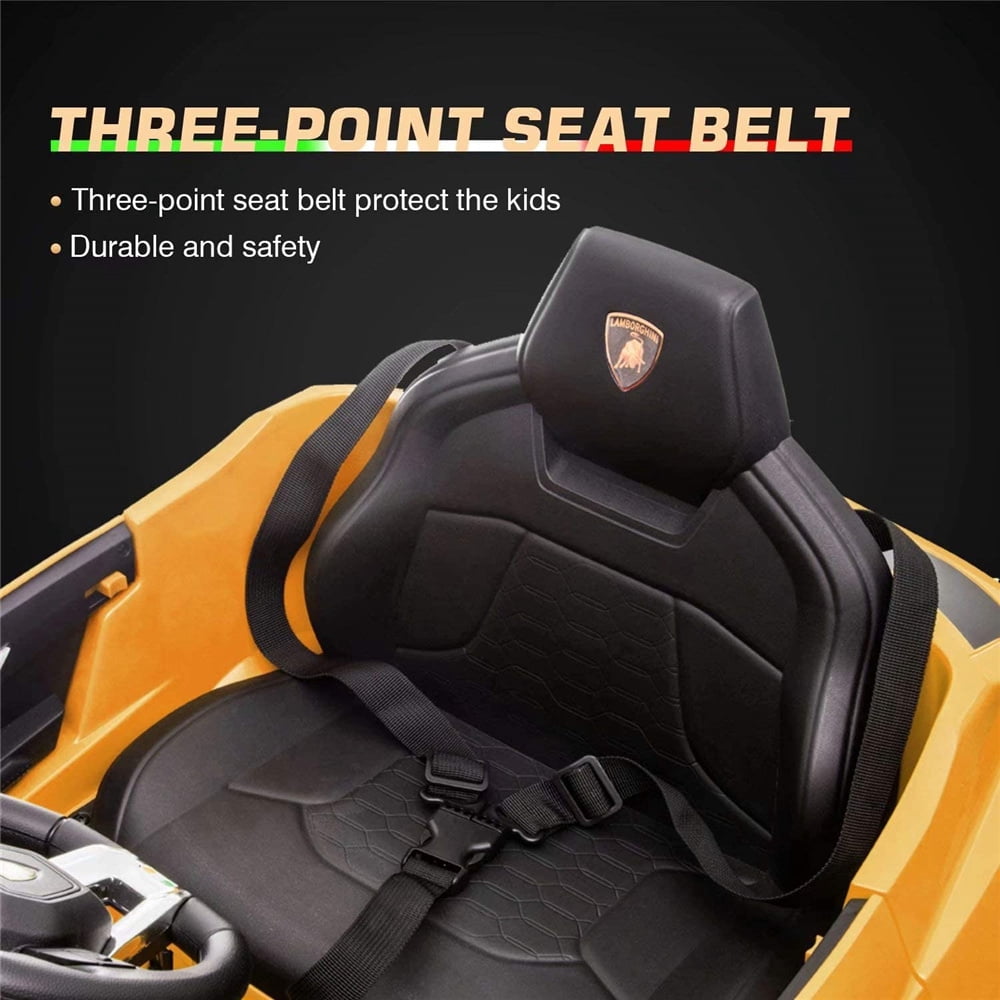 Lamborghini Urus 12V Electric Powered Ride on Car Toys for Girls Boys, Black Kids Electric Vehicles Ride on Toys with Remote Control, Foot Pedal, MP3 Player and LED Headlights, CL61