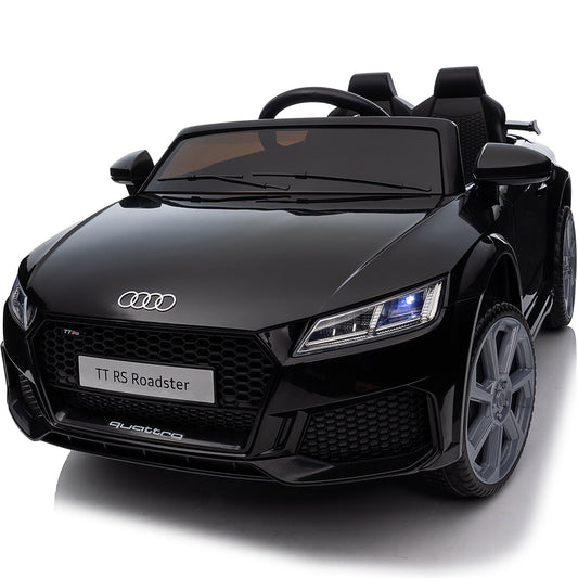 Hikiddo Electric Ride on Car for Kids, Licensed Audi 12V 7Ah Kids Ride-on Toy for Toddlers 2-5 Girl with Remote, Bluetooth - Pink