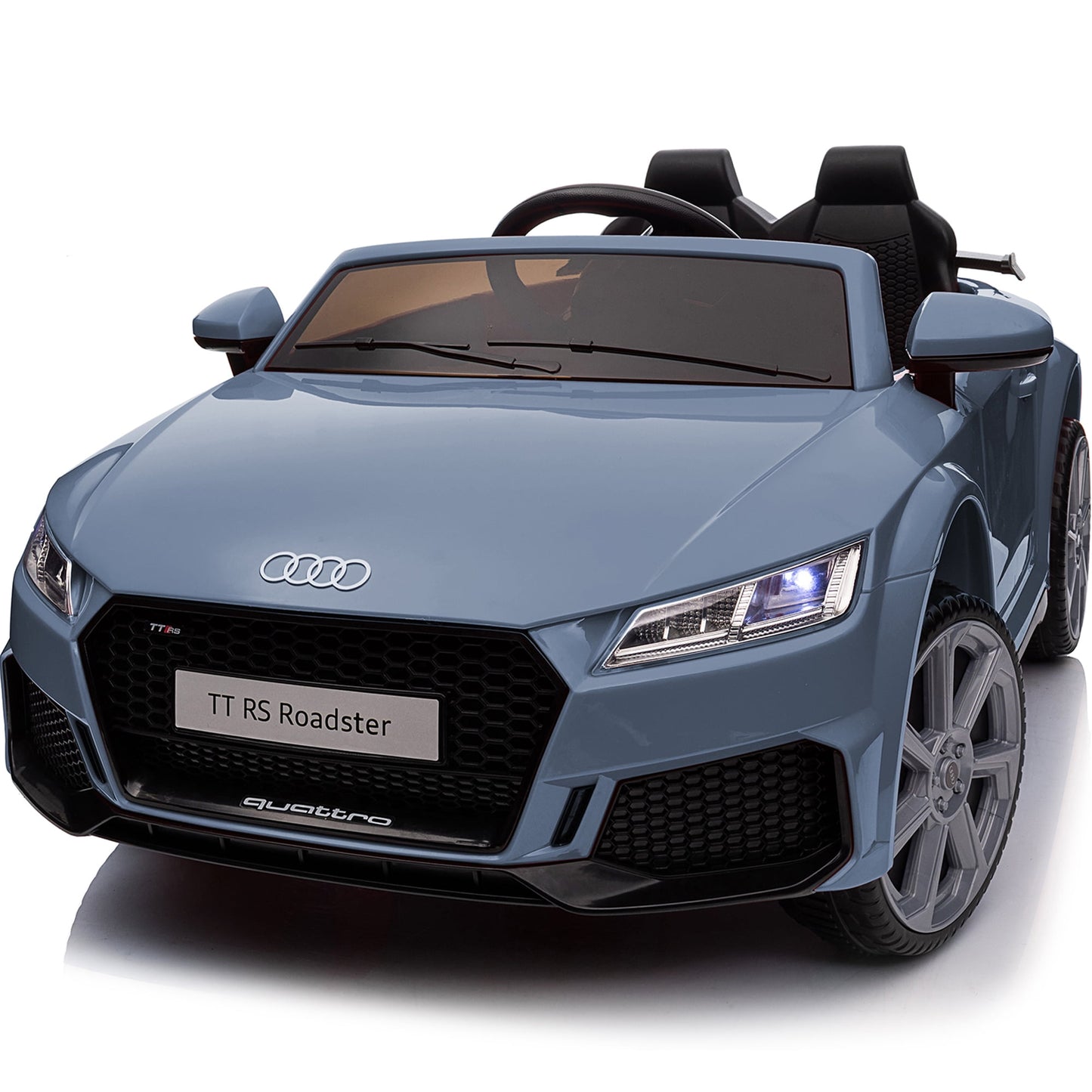 Hikiddo Electric Ride on Car for Kids, Licensed Audi 12V 7Ah Kids Ride-on Toy for Toddlers 2-5 Girl with Remote, Bluetooth - Pink