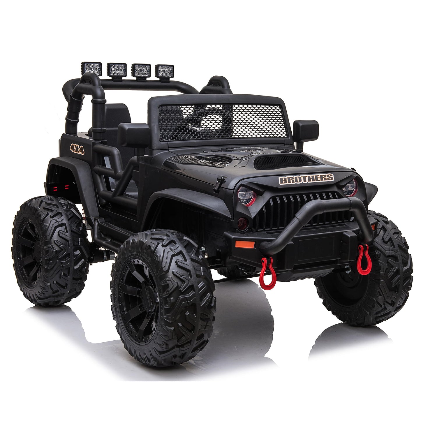 Joyracer 4x4 24V Kids Ride on Truck Car with Remote Control & 2 Seater,800W Motor, 9AH Battery Powered Ride on Toys w/ Spring Suspension,  3 Speeds,LED Lights, MP3/Bluetooth Music for Girl Boy, Pink