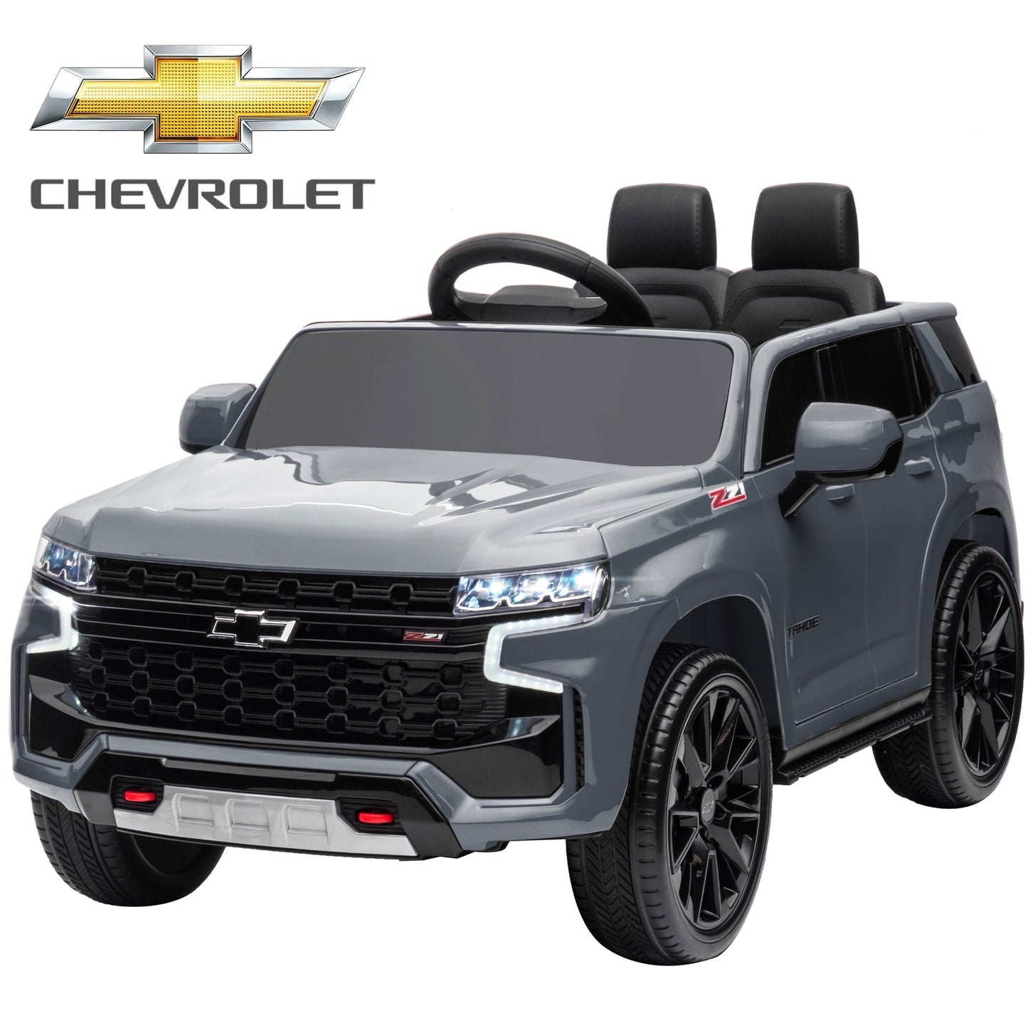 Kids Ride on Car, 12V Powered Ride on Toy with Remote Control, 4 Wheels Suspension, Safety Belt, MP3 Player, LED Lights, Electric Vehicles for 3-5 Years Boys Girls, Black