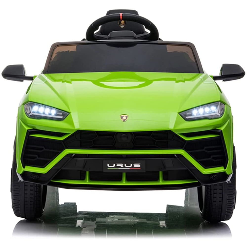 Lamborghini Urus 12V Electric Powered Ride on Car Toys for Girls Boys, Black Kids Electric Vehicles Ride on Toys with Remote Control, Foot Pedal, MP3 Player and LED Headlights, CL61