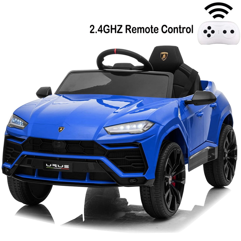 Lamborghini Urus 12V Electric Powered Ride on Car Toys for Girls Boys, Black Kids Electric Vehicles Ride on Toys with Remote Control, Foot Pedal, MP3 Player and LED Headlights, CL61