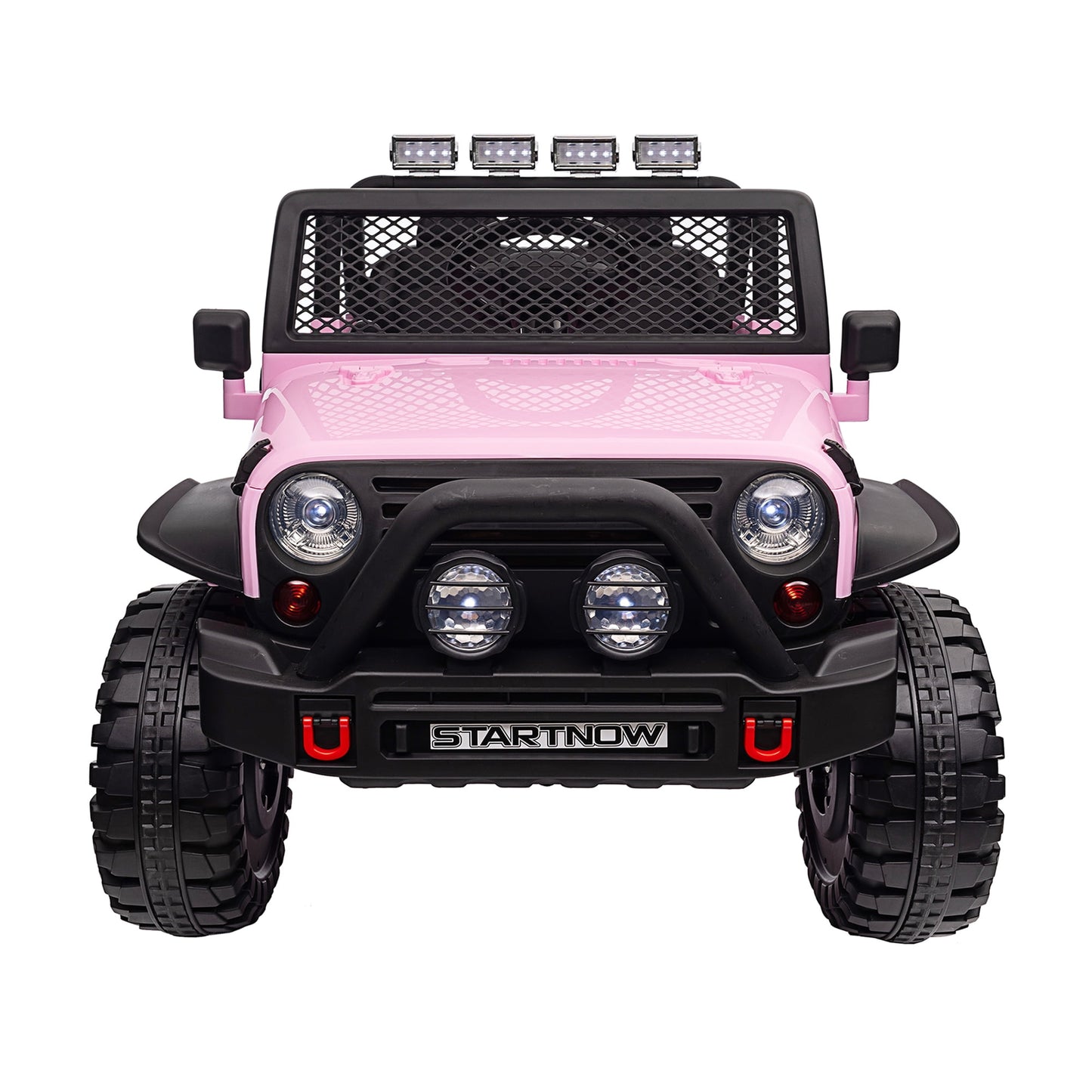 Joyracer 24V Kids Ride on Truck Car with Remote Control & 2 Seater, 2*200W Motor, 9 AH Battery Powered Toy Car w/ Spring Suspension, 4 Large Wheels, 3 Speeds, LED Lights, Bluetooth Music, Black
