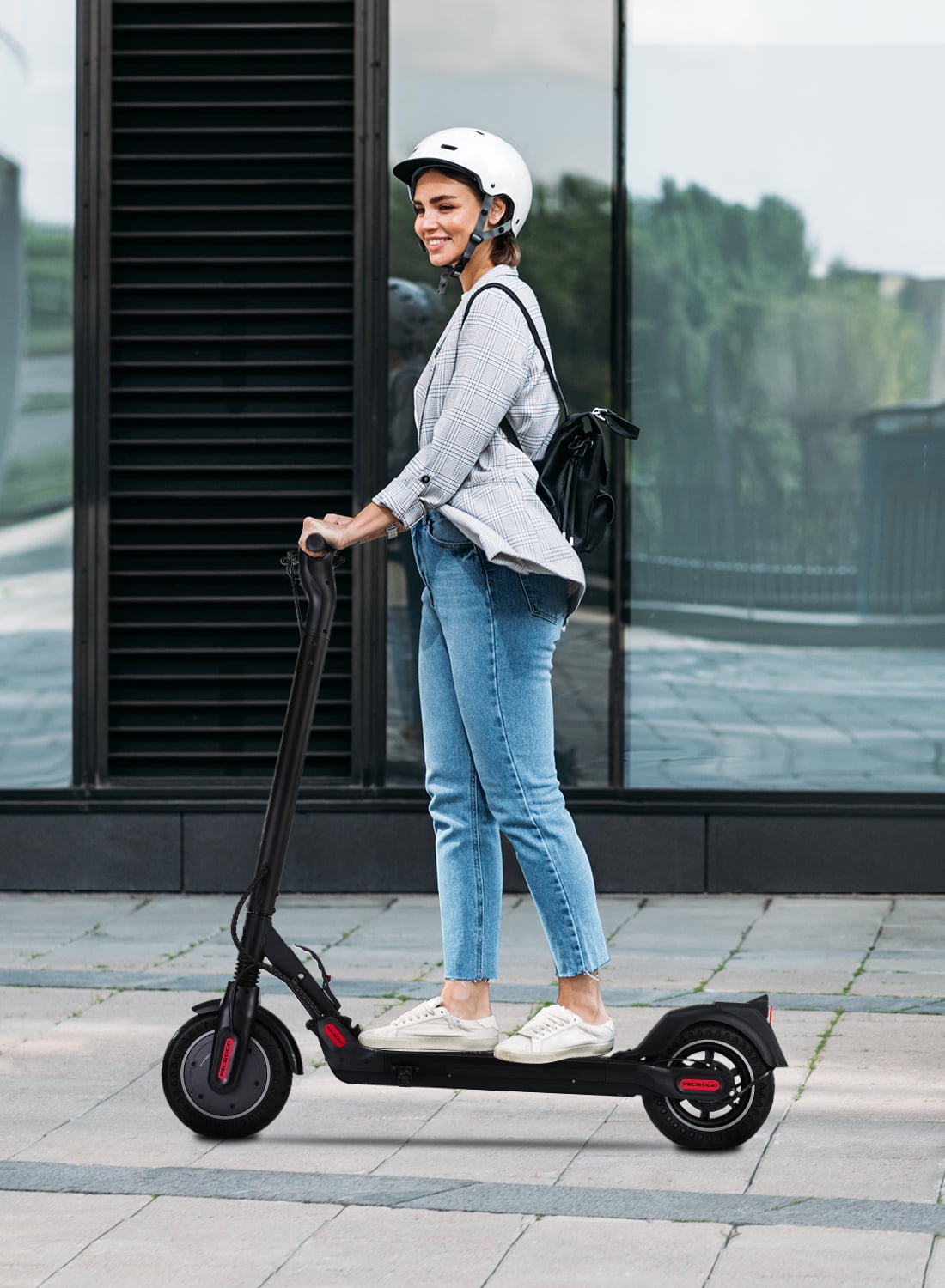 MICROGO M5 Upgrade Electric Scooter for Adults, 350W Motor and 8.5 inch Honeycomb Tires 19 Mph Top Speed Long Range Folding E Scooter Commuter