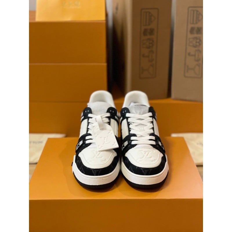 Louis Vuitton LV Trainer Sneaker ®Monogram Black Denim