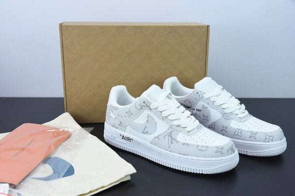 Louis Vuitton x Nike Air Force 1 Low ®By Virgil Abloh White Gray