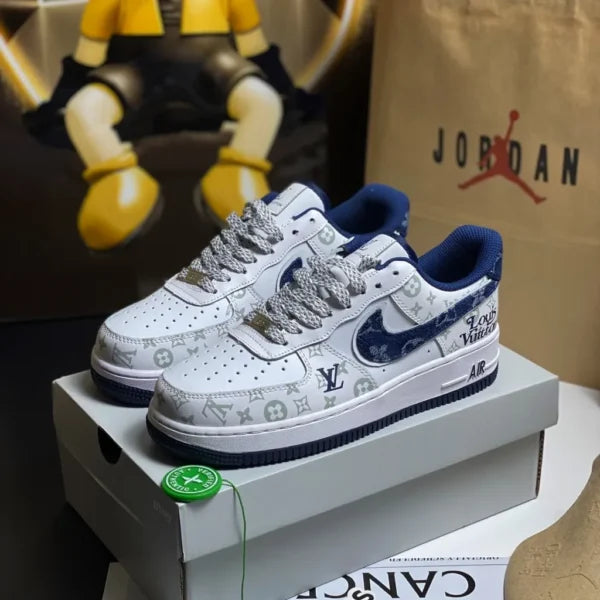 Louis Vuitton x Nike Air Force 1 07 Low ®White Blue