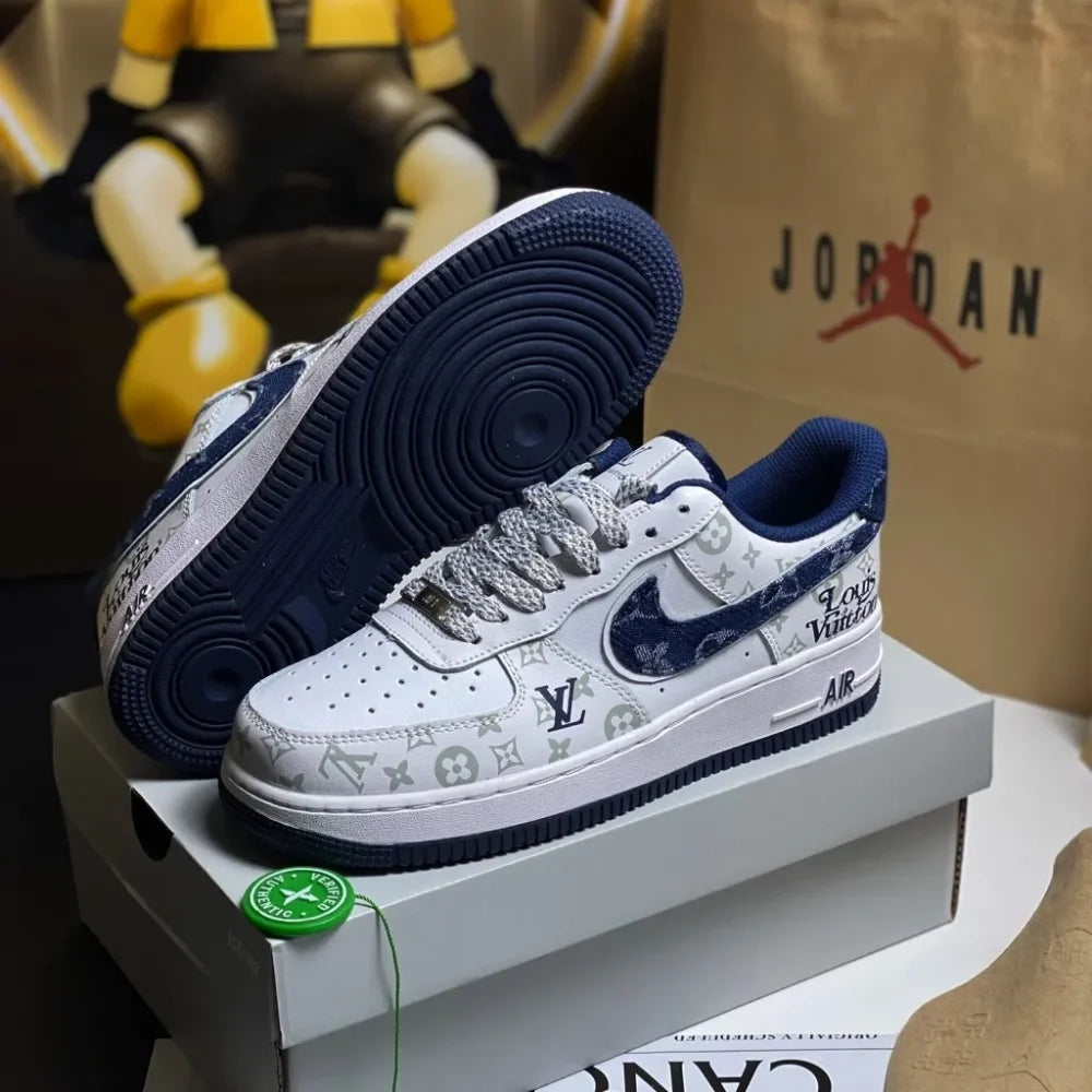 Louis Vuitton x Nike Air Force 1 07 Low ®White Blue