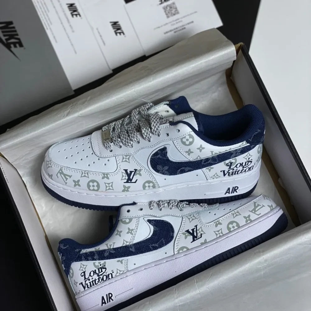 Louis Vuitton x Nike Air Force 1 07 Low ®White Blue