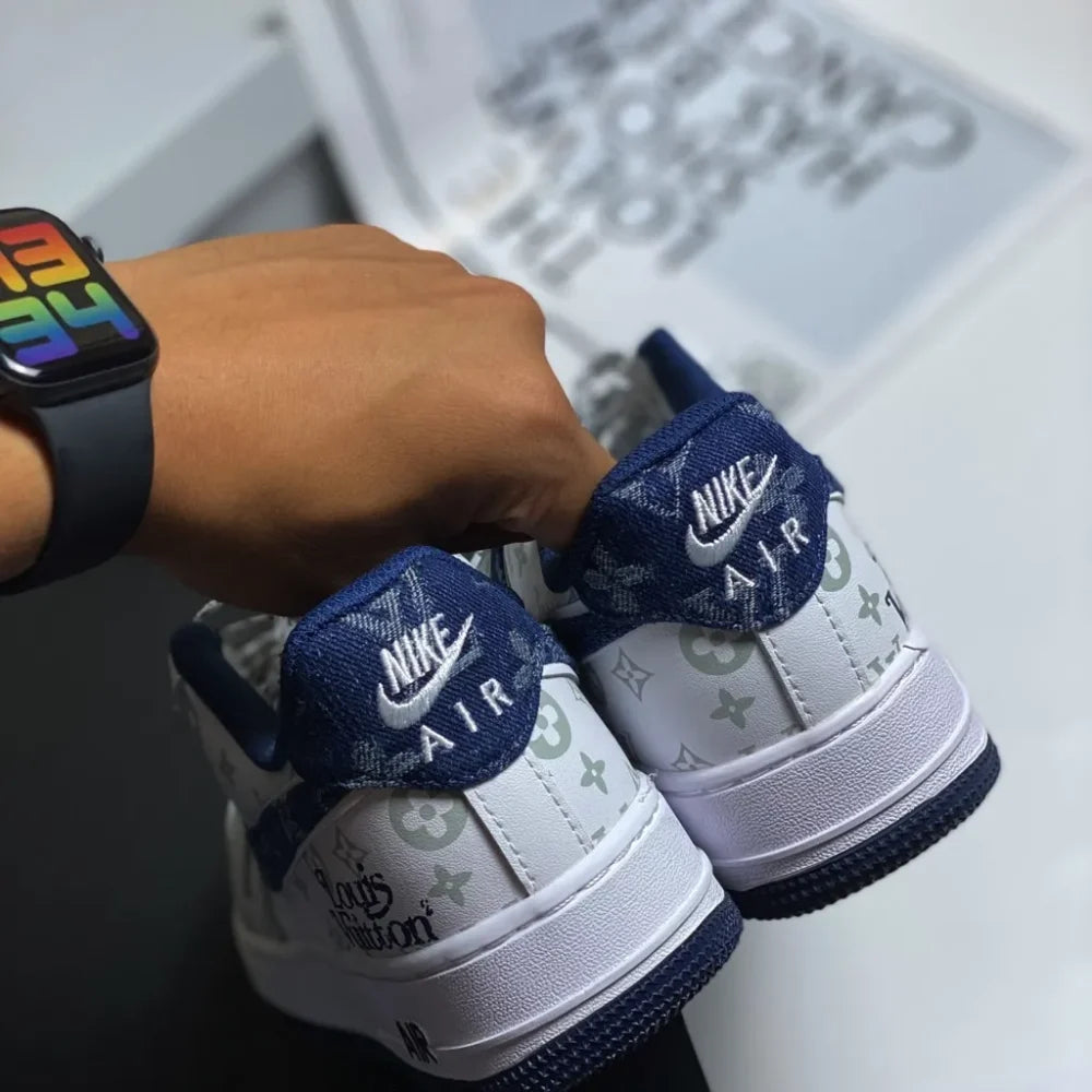 Louis Vuitton x Nike Air Force 1 07 Low ®White Blue
