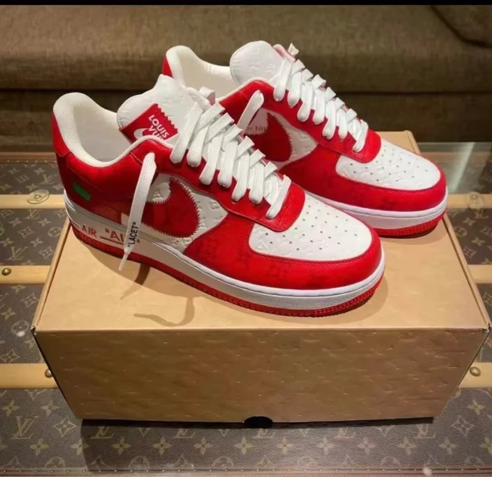 Louis Vuitton x Nike Air Force 1 Low ®By Virgil Abloh White/Red
