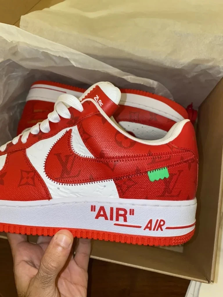 Louis Vuitton x Nike Air Force 1 Low ®By Virgil Abloh White/Red