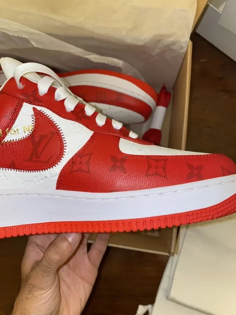 Louis Vuitton x Nike Air Force 1 Low ®By Virgil Abloh White/Red