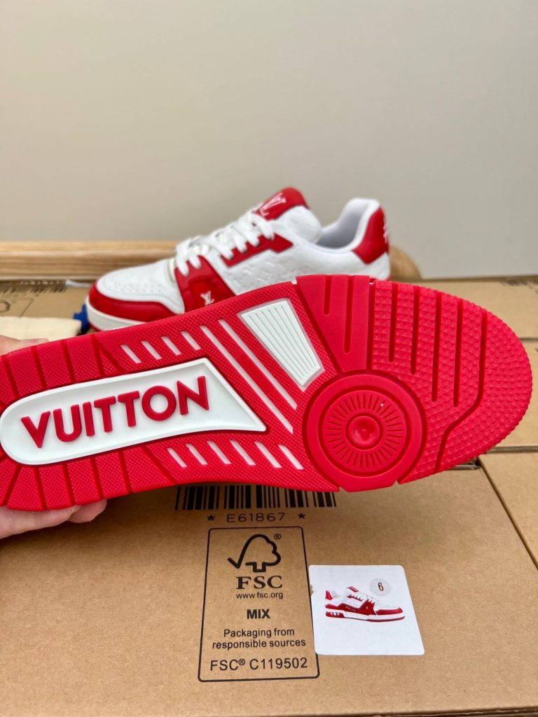 Louis Vuitton LV Trainer Red White Sneaker