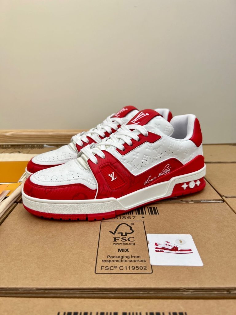 Louis Vuitton LV Trainer Red White Sneaker